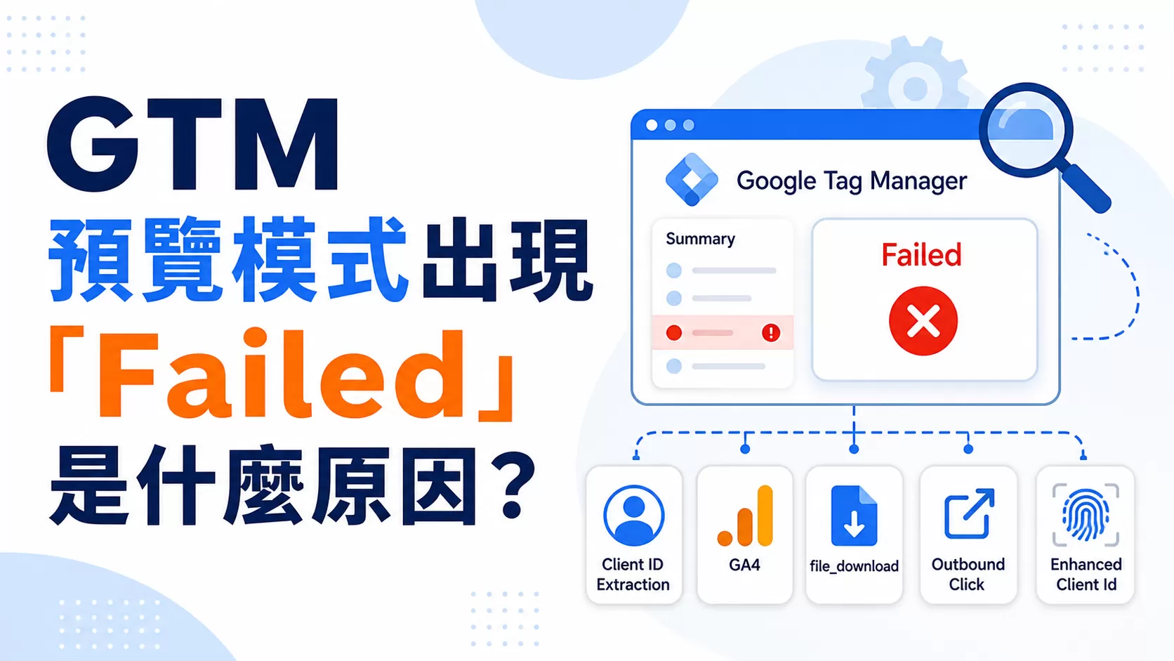 GTM 預覽模式出現「Failed」是什麼原因？