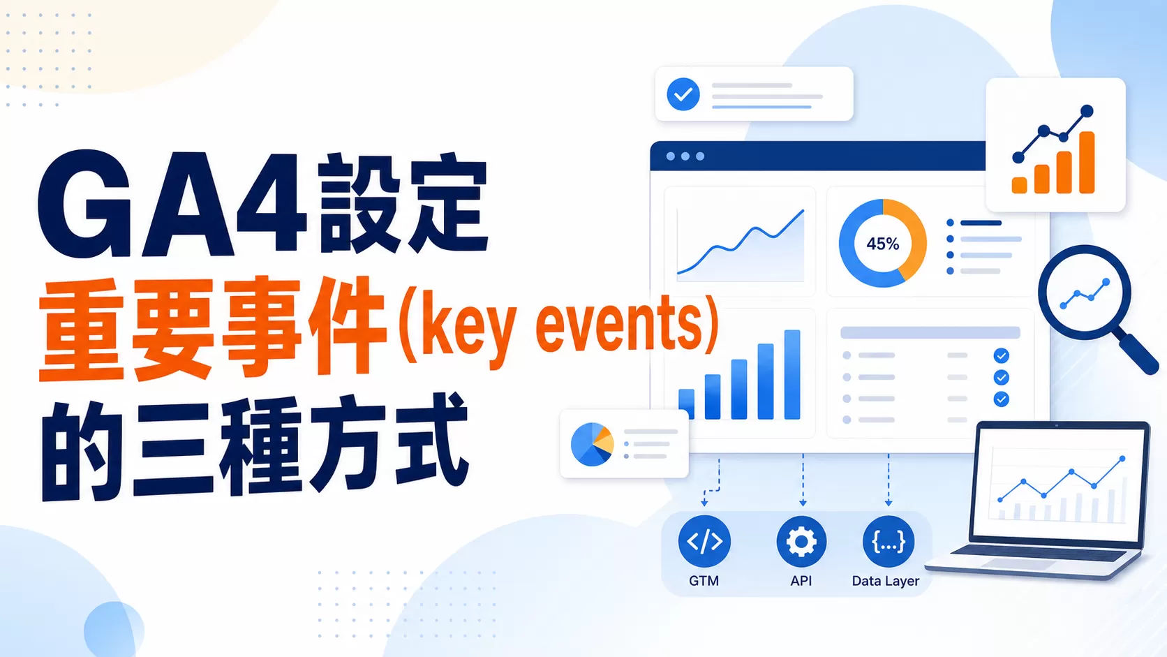 GA4設定重要事件(key events)的三種方式