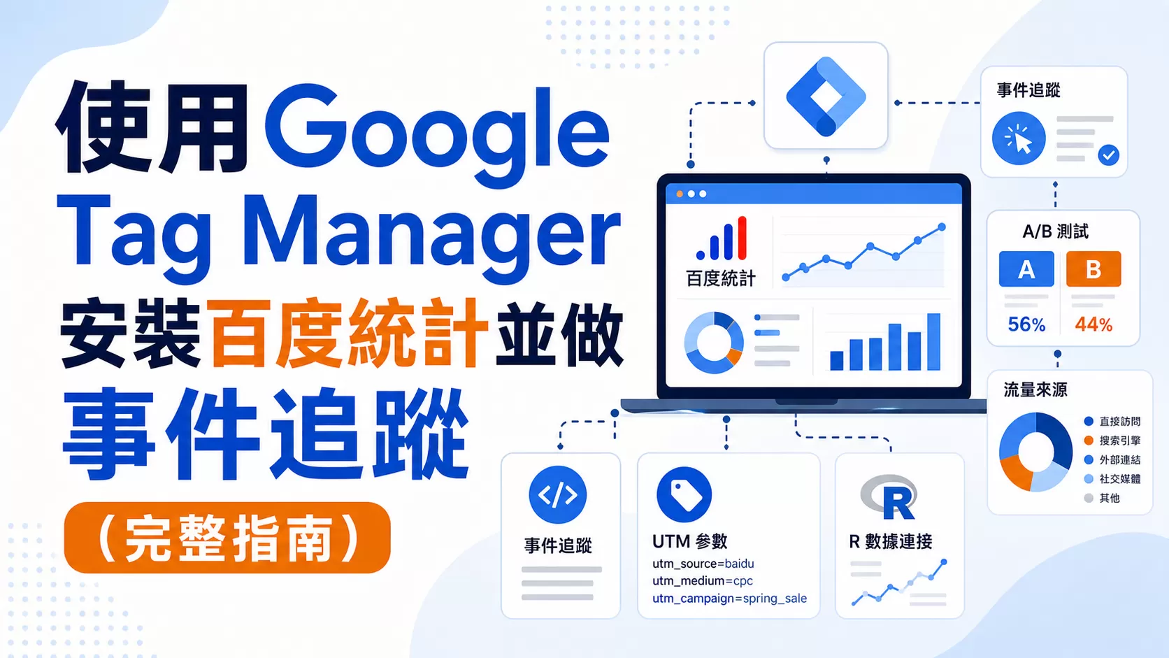 使用Google Tag Manager安裝百度統計並做事件追蹤（完整指南）