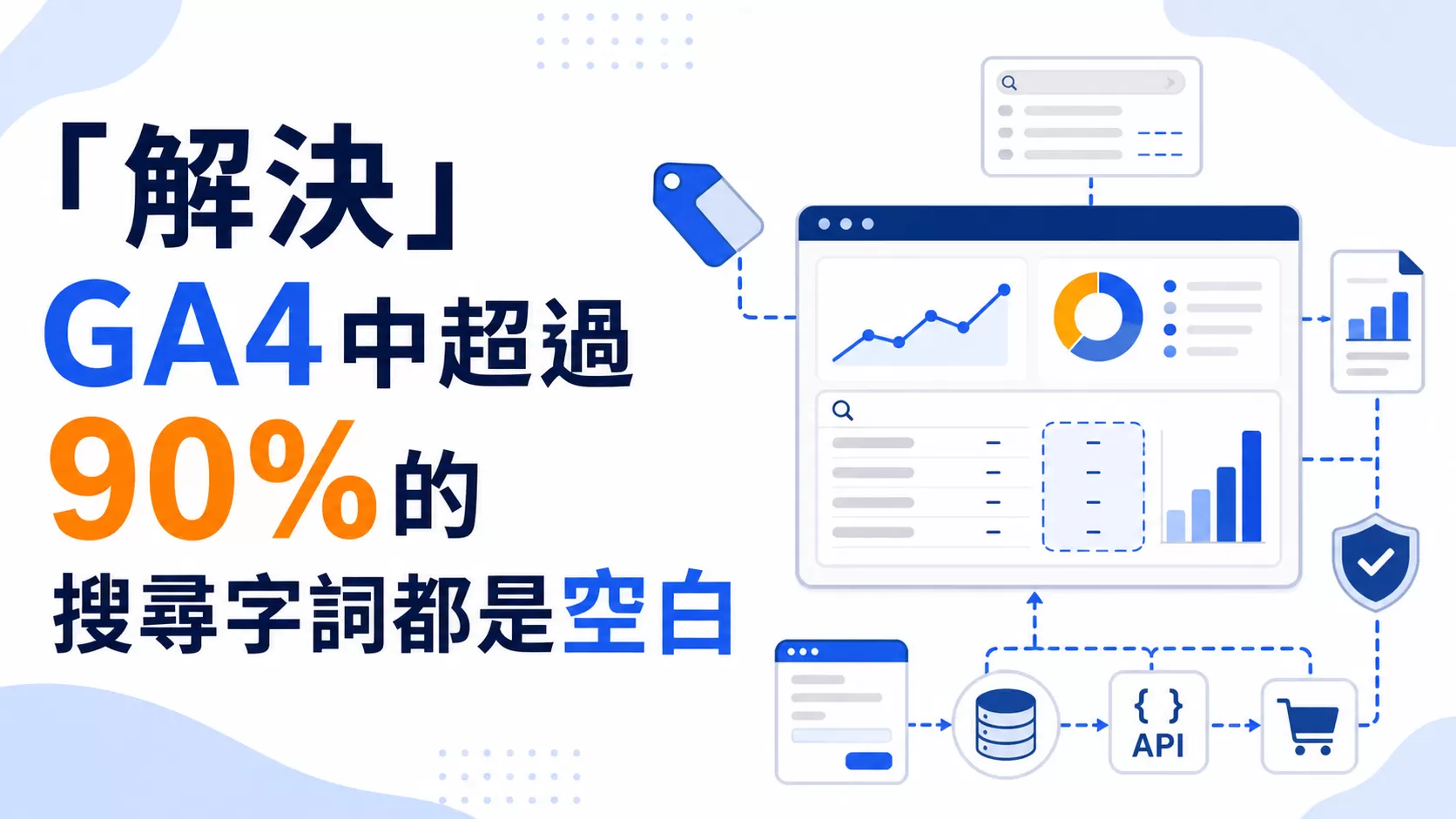 「解決」GA4中超過90%的搜尋字詞都是空白