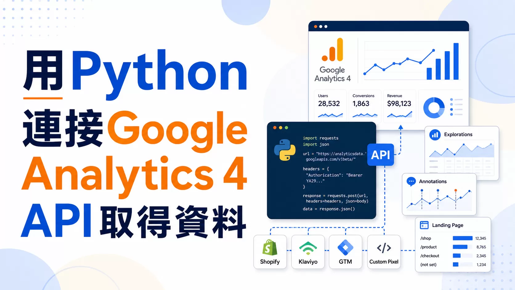 用Python連接Google Analytics 4 API取得資料