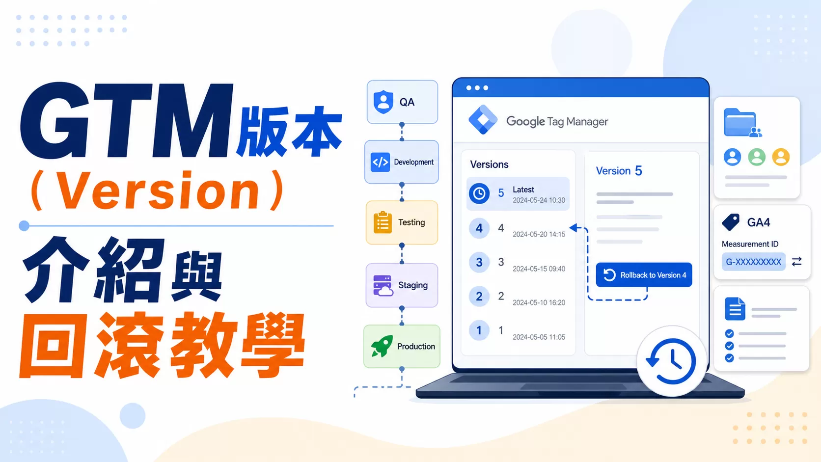 GTM版本（Version）介紹與回滾教學